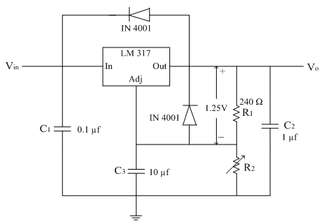 Three terminal adjustable Voltage regulator ICs | Analog-integrated ...